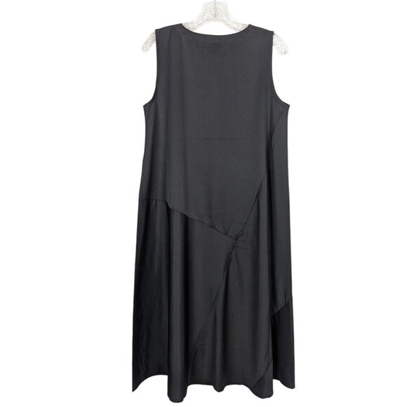 LOUISE OROP sleeveless minimalist casual trapezoid black‎ dress size S / M - Picture 9 of 16